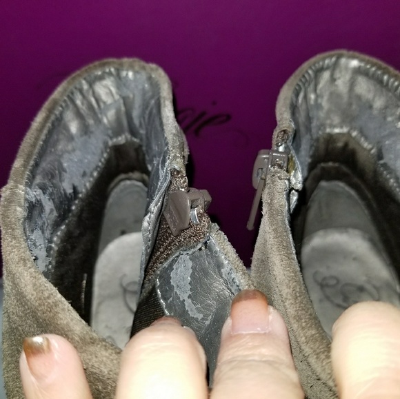 Fergie Vivacious Suede Ankle Boots - Picture 3 of 8